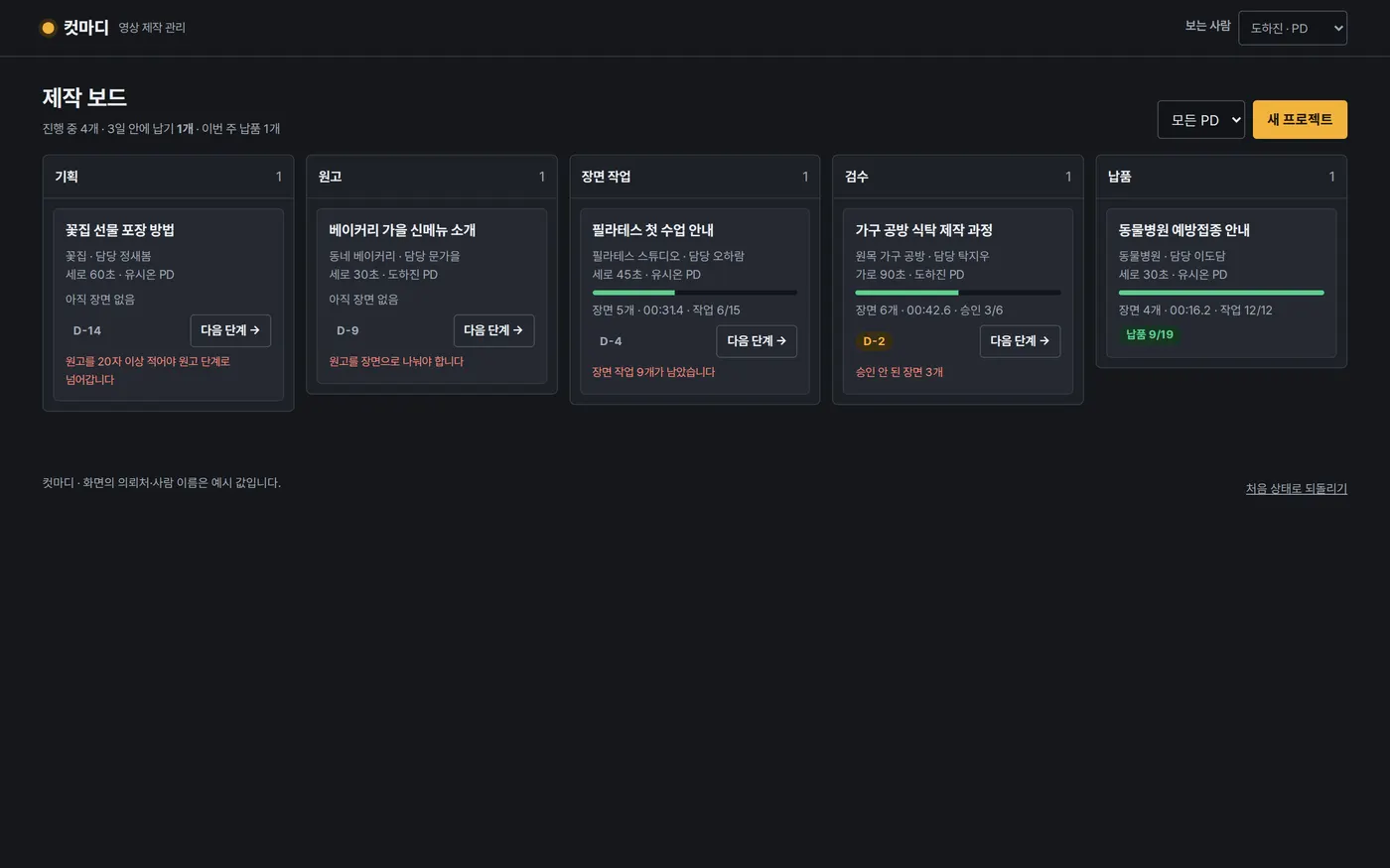 PC 완성 화면