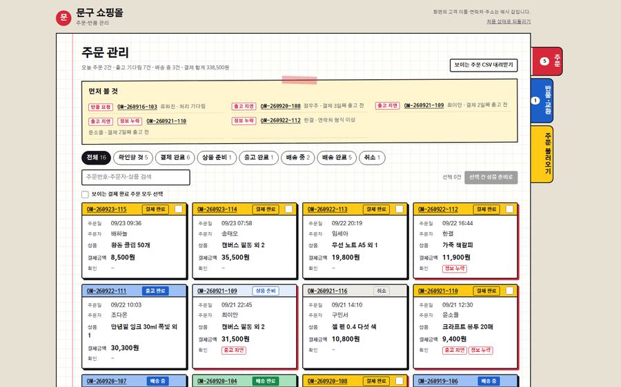 Interactive demo example